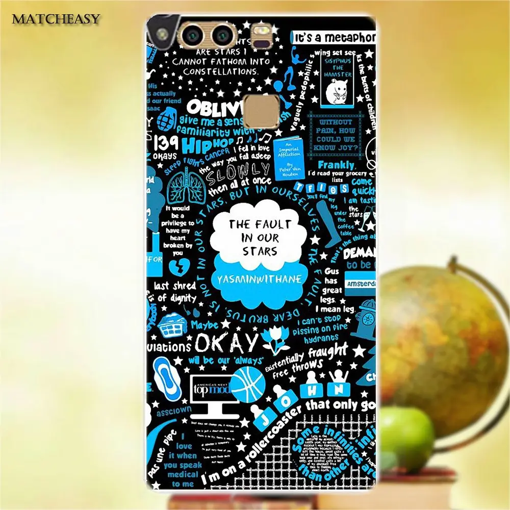 Вина в наших звездах Джон Грин для Huawei G7 G8 Honor 5A 5C 5X 6 6X 7 8 V8 Mate 9 P7 P8 P9 P10 Lite Plus мягкие