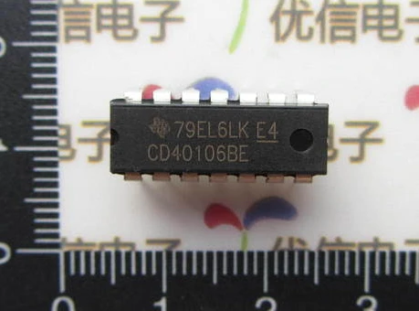 Бесплатная доставка HEF/CD40106/HCF40106 шесть триггеров Schmitt/CD40106BE DIP 14 CMOS шестигранные
