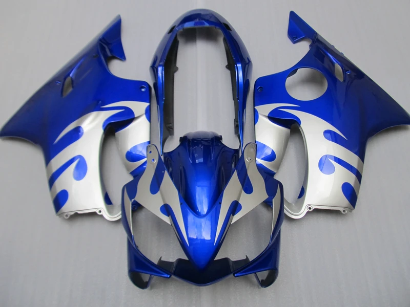 Литьевая форма Бесплатная Настройка обтекателя комплект для Honda CBR600 F4I 04 05 06 07 серебристо голубые Обтекатели