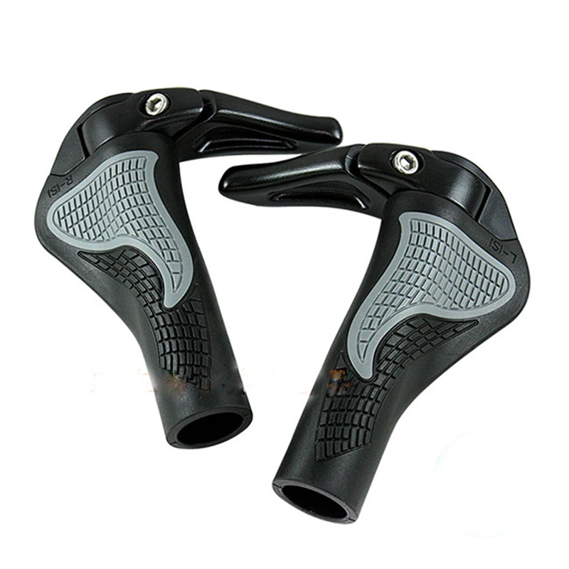 Aluminum Alloy Rubber Bicycle Grips Ends MTB Road Bike Handlebar Soft Handle Bar End Caps Lock on Cycling | Спорт и развлечения