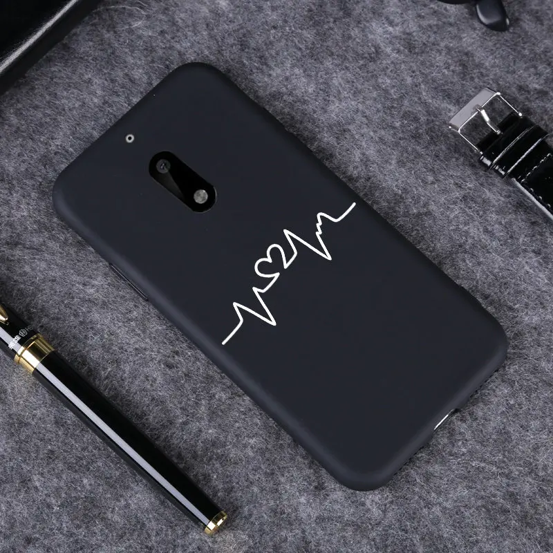 Soft Silicone TPU Case For Nokia 2 3 5 6 2018 Back Cover 6.1 2.1 3.1 5.1 5X 7 Plus Cases Black Matte Pattern Covers |