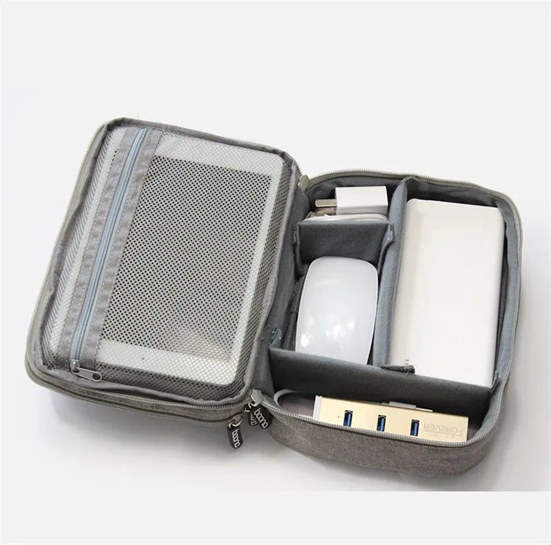 Многофункциональная сумка для хранения Пустой USB кабель для передачи данных провод для наушников ручка Внешний аккумулятор HDD Органайзер портативный чехол