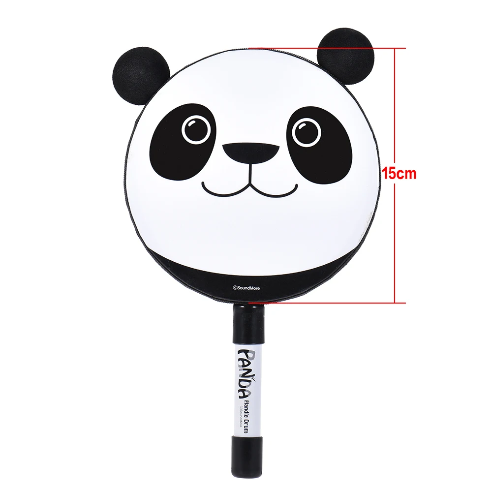 6in ручной тамбурин барабан колокольчик панда ударных музыкальных инструментов