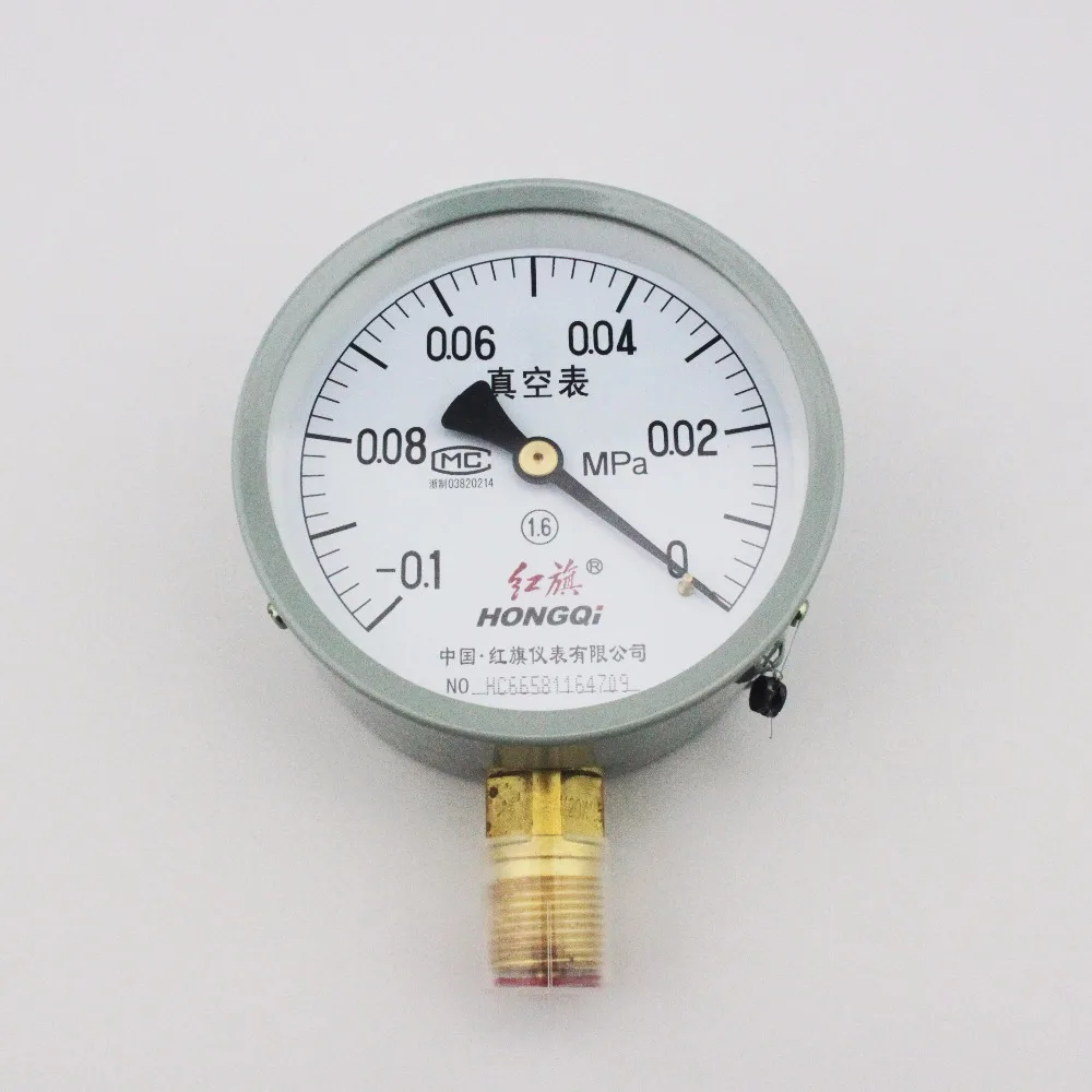 Вакуумметр Воздушный Давление Универсальный Gauge M20 * 1.5 100 мм диаметр-0.1-0mpa |
