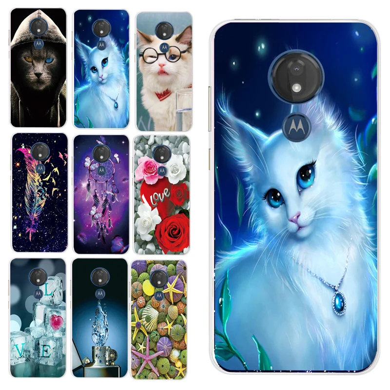 Cool Cat Animal Case Cover for Motorola Moto G7 Power Play Plus P30 Note Z3 E5 G6 Housing Shell Phone Bag | Мобильные телефоны и