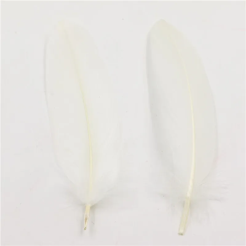 Натуральное гусиное перо цвета слоновой кости для рукоделия/шляп/цветочный