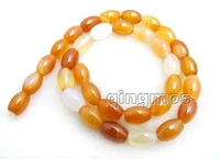 big 812mm olivary shape natural orange mixedcolor beads loose beads strand 15 los671 wholesale retail