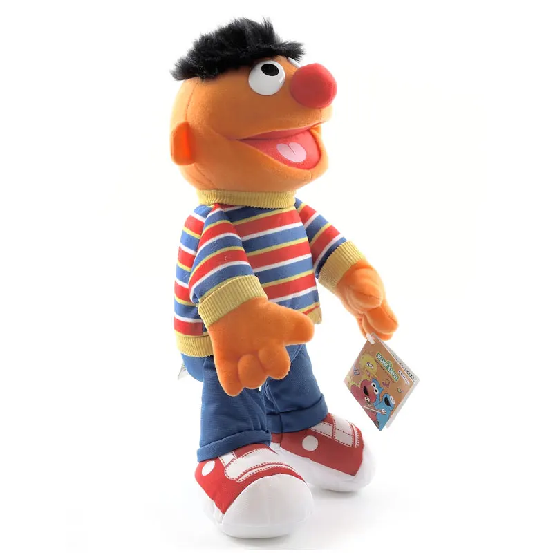 33cm Ernie 8 стилей 27-40 см мультфильм аниме Улица Сезам Элмо Оскар печенье Гровер Зои Эрни большая птица мягкая плюшевая игрушка кукла детский подарок - Цвет: 33cm Ernie