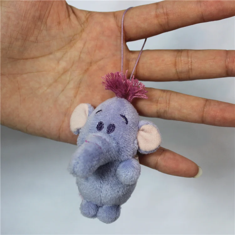 12 шт./лот 7 см очень маленький Heffalump плюшевый слон подвеска мягкие игрушки для
