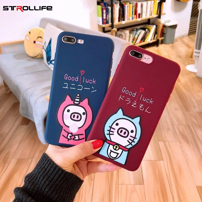 STROLLIFE милый мультфильм пара телефонных чехлов для iPhoneX XS Max XR прекрасные пижамы