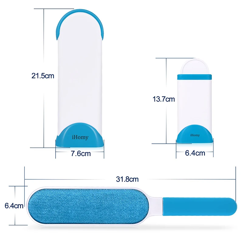 Щетка для удаления волос собак Двухсторонняя щетка инструмент с самоочисткой
