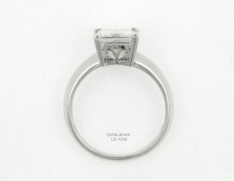 GIGAJEWE Белое золото 2.0Ct бриллиант, Муассанит ювелирные изделия Moissanite драгоценные камни цвет ювелирные изделия Свадебные Кольца для женщин