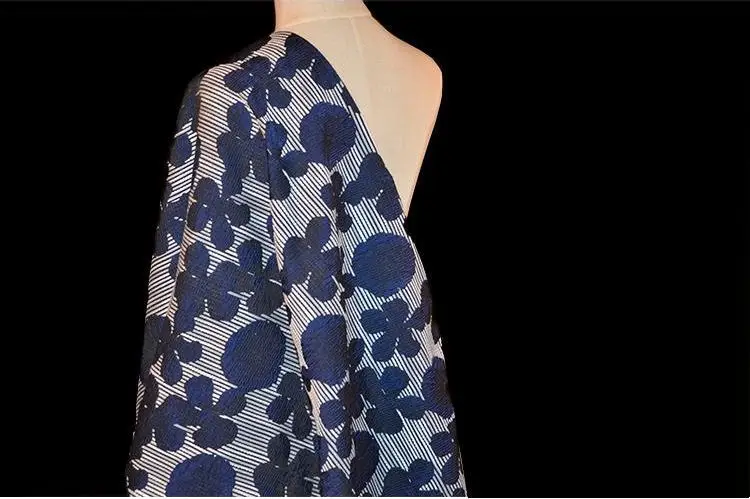 145 см ширина Европейский стиль лепестки Металлик Жаккардовая парча ткань 3D