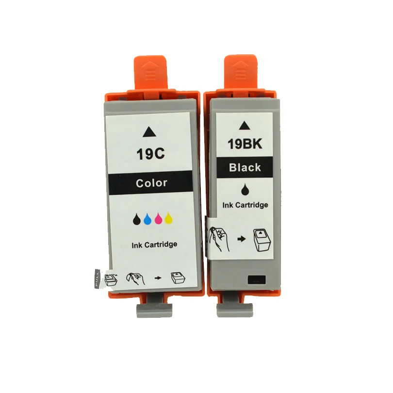 4 шт. 2 комплекта совместимый чернильный картридж s для canon BCI 19 BCI19 Canon Pixus mini260 360 iP100