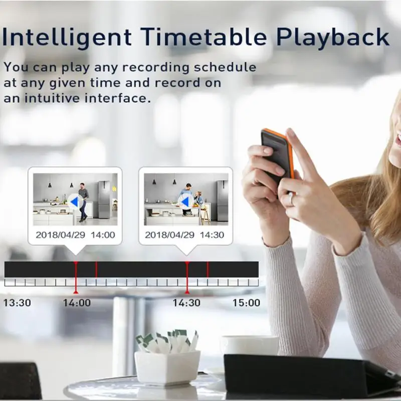 Hiseeu 4 канала 1080 p NVR комплект беспроводной видеонаблюдения системы 2pcs 2MP WiFi IP камеры Крытый дома Cam