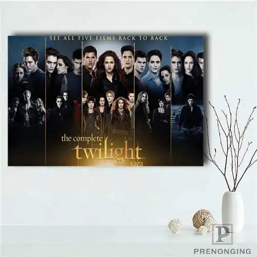 Rectangle Poster Пользовательские Сумерки(3) печатные плакаты тканевые настенные художественные картины для декора гостиной#18-12-05-3-65 - Цвет: Rectangle Poster