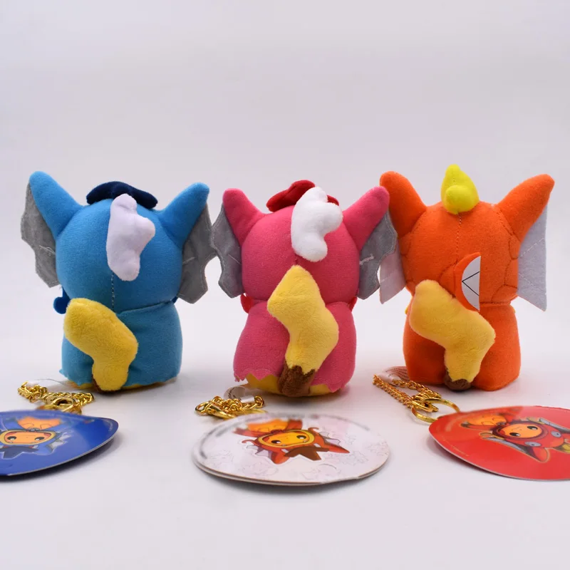 1 шт. каваи 15 см Пикачу Косплей Мега Чаризард X Y Pikazard Magikarp Gyarados брелок Подвеска плюшевая игрушка