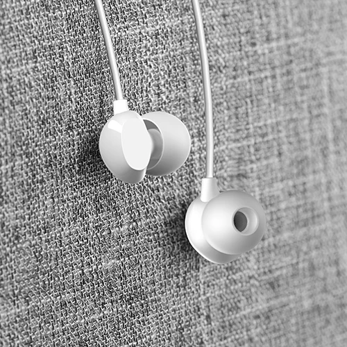 White 3,5 мм Высокое качество внутриканальные TPE наушники USAMS Hifi наушники бас стерео гарнитура inear интеллектуальные Проводные ухо телефон микрофон EP-28 - Цвет: White