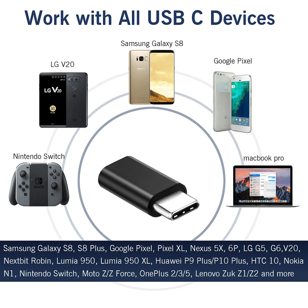 Micro Usb Тип C зарядное устройство адаптер разъем мужчин и женщин для samsung S10 One Plus 7 Pro 6 6t oneplus huawei P20 Pro Кабель usbc