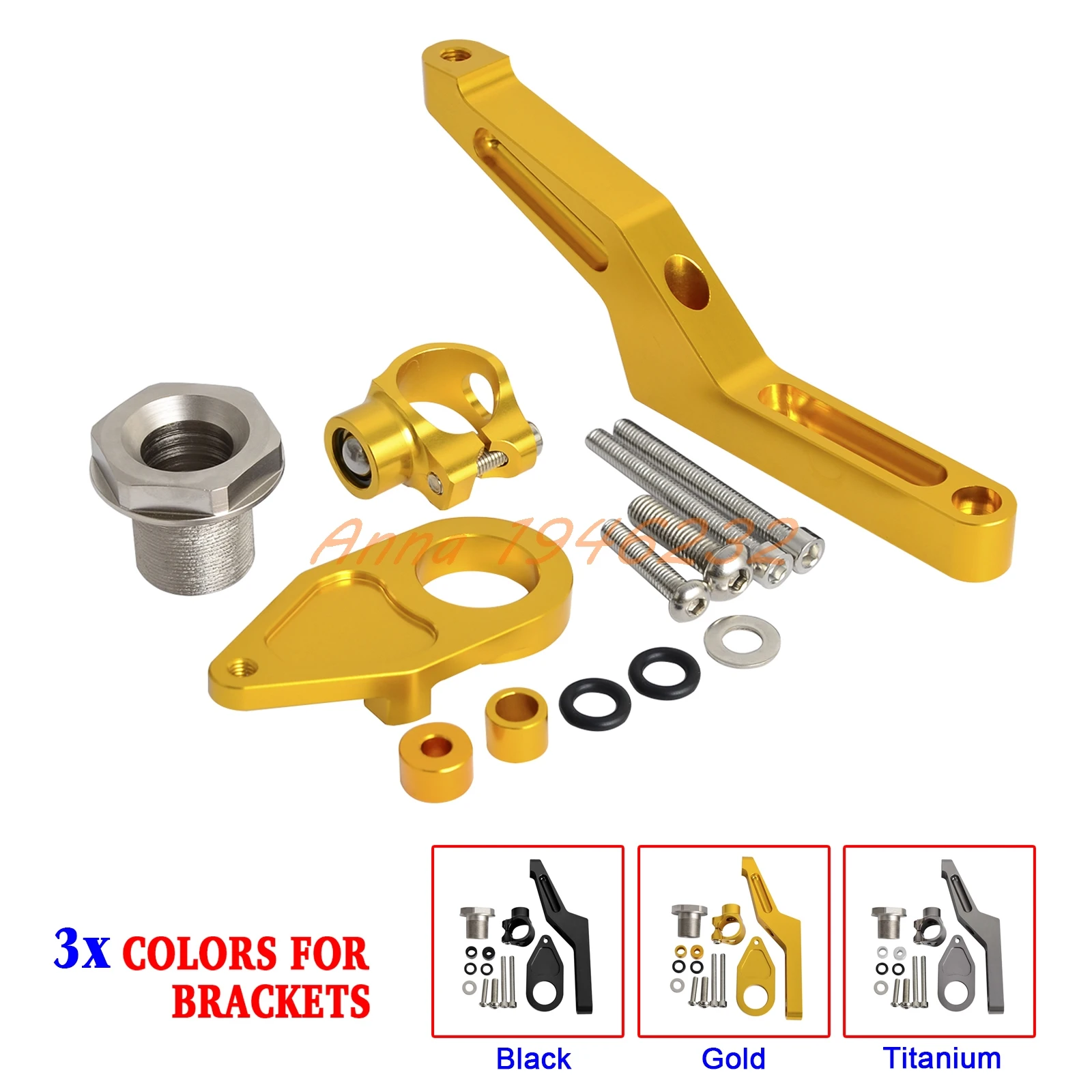 Кронштейн для крепления демпфера рулевого механизма мотоцикла CNC Kawasaki Ninja ZX-6R ZX6R