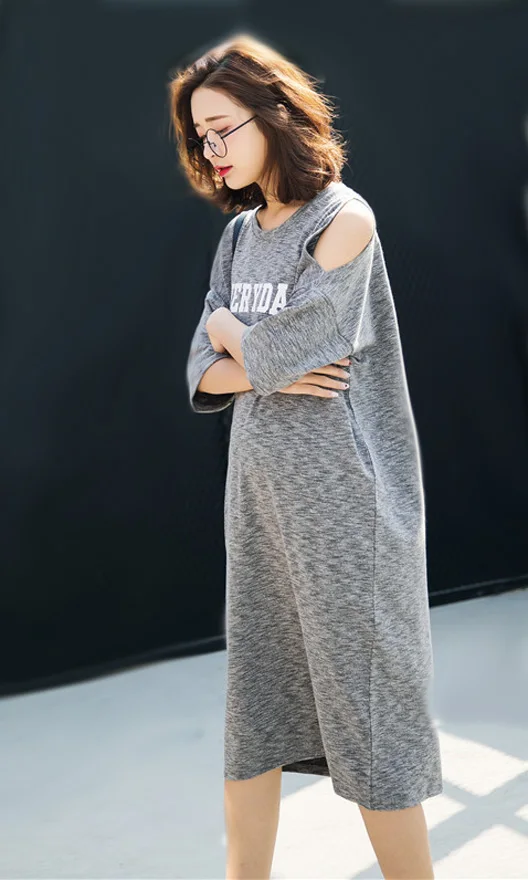 Women's Cotton Blend Round Collar Half Sleeve Hollow Casual Loose Maternity wear Pregnant Dress Size L XL DXY8863 | Мать и ребенок