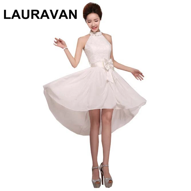 Robe soiree короткое длинное платье с открытой спиной и высоким низом цвета слоновой
