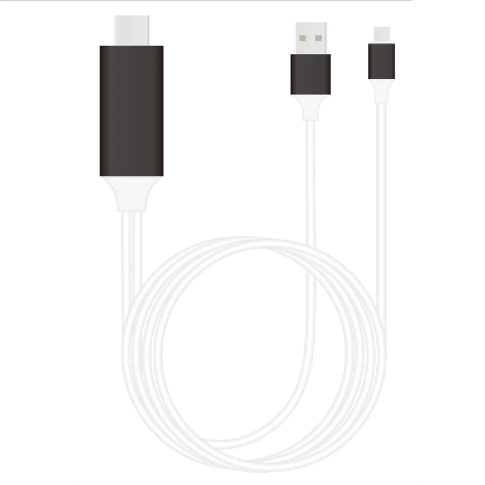 Оптовая продажа 50 шт./лот 2 м HDTV AV кабель переходник для зарядки видео HDMI iPhone iPad