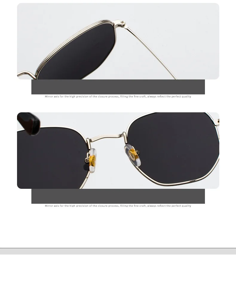 Vintage Sunglasses Men Square Metal Frame Sunglasses Pilot Mirror Classic Retro Sun Glasses Women Luxury Summer Eyewear