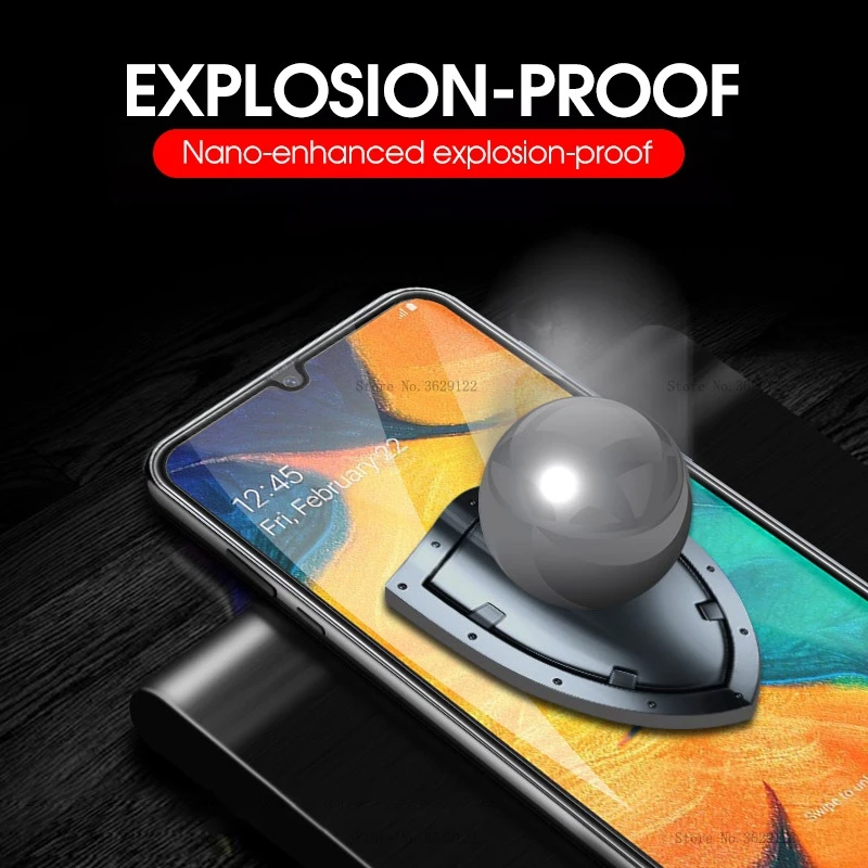 9D 9H полное покрытие закаленное стекло для Samsung Galaxy A70 A30 A50 A40 M20 A60 A80 A90 M10 M30 A52 A72 A32 A51