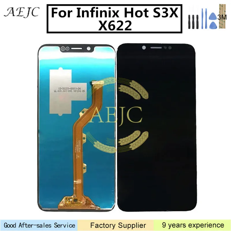 Для Infinix Hot S3X X622 ЖК-дисплей сенсорный экран дигитайзер полная сборка ЖК замена 6 2