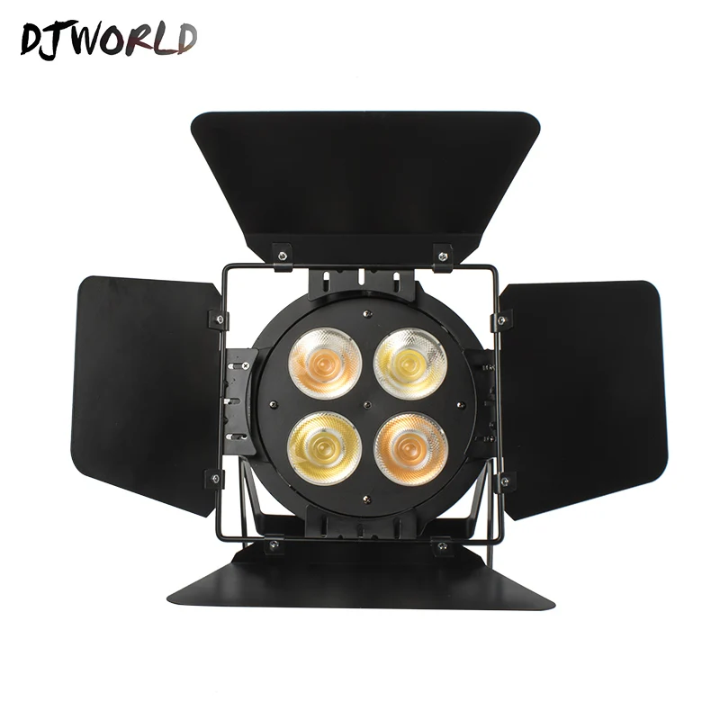 Djworld 4x50 Вт Par Led COB теплый белый холодный Светодиодный прожектор DJ свет 4/8 Канал DMX