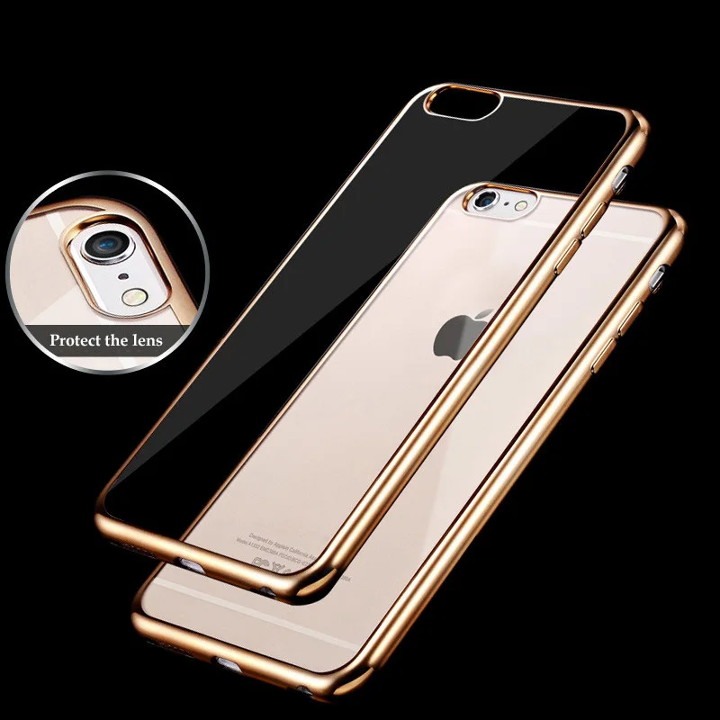 10 шт./лот ультратонкое покрытие кристально чистый чехол для iPhone 6 6s 7 8x8 плюс xs max