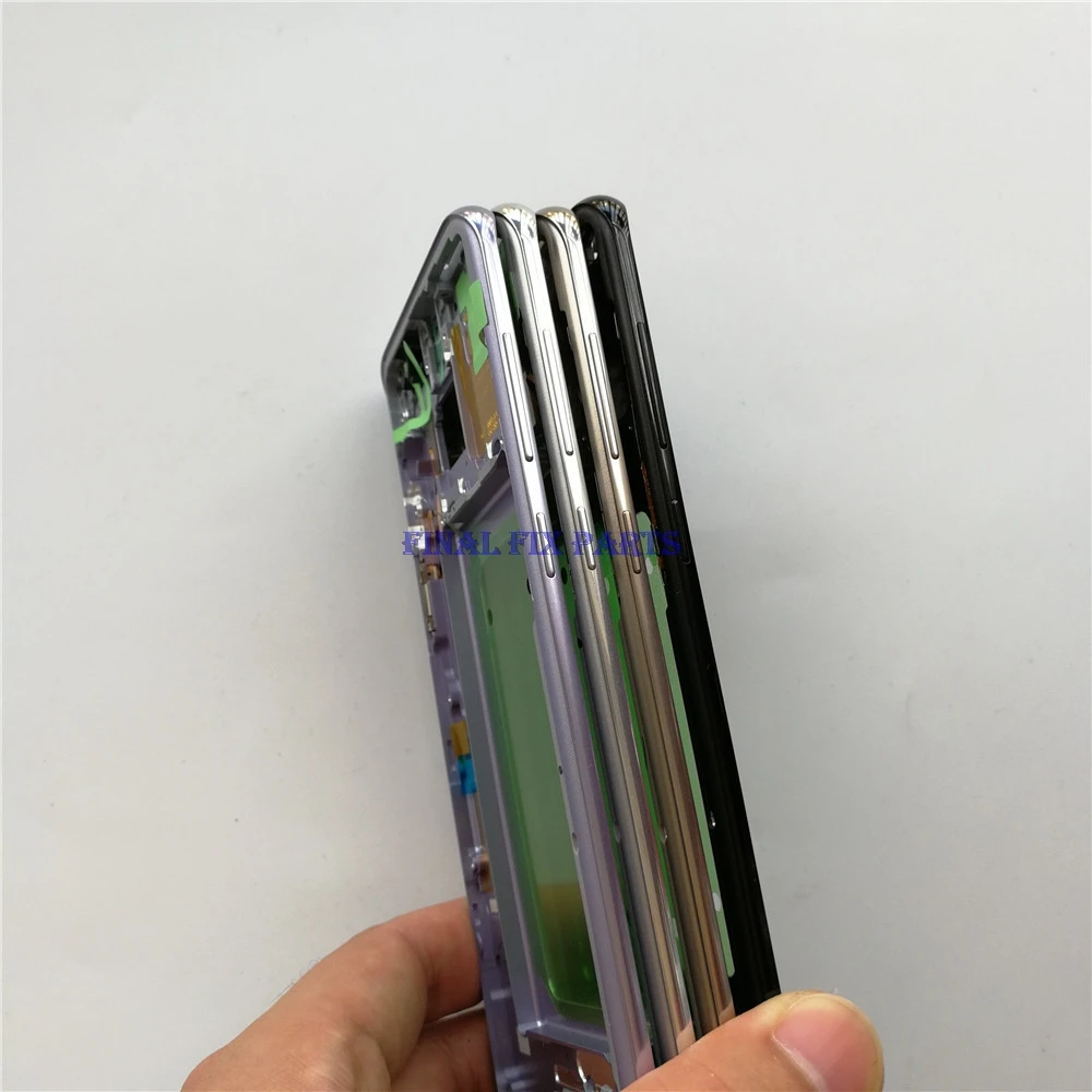 Корпус средней рамки для Samsung Galaxy S8 Plus + G955 средняя рамка корпуса G950 Боковая кнопка
