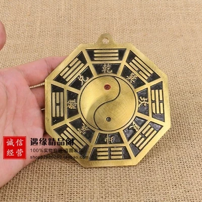 

Ancient Brass Eight Diagrams Bronze Mirror Pendant