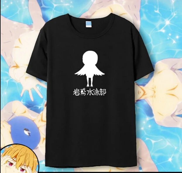 Новинка бесплатно! Тачибана Макото футболка Nanase Haruka аниме Мужская хлопковые топы