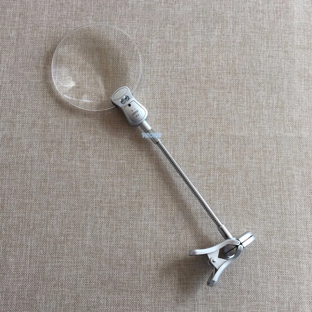 Увеличительное стекло с гибким шейным креплением 130 мм | Инструменты