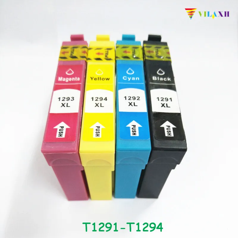 Чернильный картридж vilaxh T1291 для принтера Epson - T1294 Stylus SX230 SX235W SX445W SX420W SX425W SX430W SX435W
