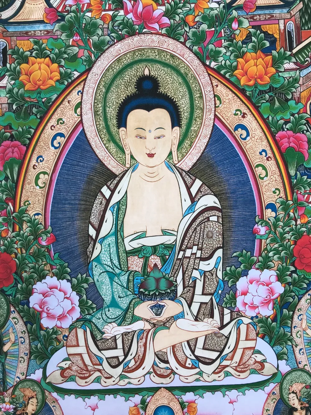Chinese Tibetan Buddhist Thangka Buddhism God portrait | Дом и сад