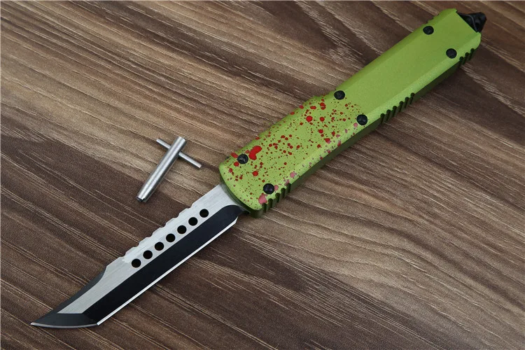 Новый складной нож Zombie tech D2 blade с алюминиевой ручкой Походный для выживания на