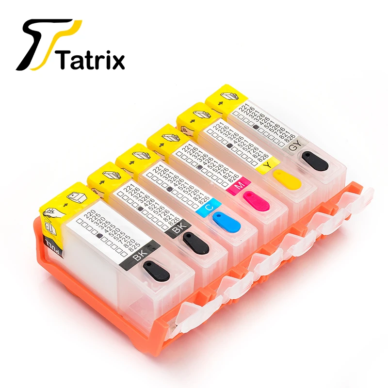 

PGI425 CLI426 5PK 2BK/C/M/Y Compatible Refillable Ink Cartridge For Canon PIXMA iP 4840/MG5140/5240/6140/8140/iX6540/MX884