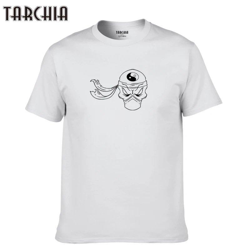 Футболка TARCHIA мужская с коротким рукавом хлопок забавная тенниска Повседневная
