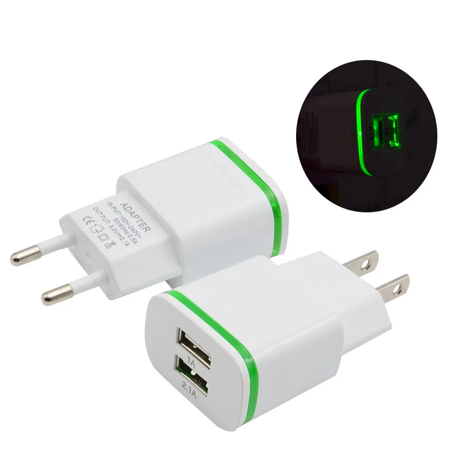 2 Dual Порты usb Сетевой адаптер питания переходники EU Plug для Samsung Galaxy S6 Edge Plus note 4 Iphone 4S