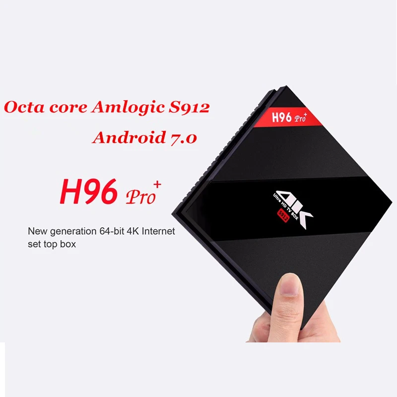 Оригинальная Смарт ТВ приставка H96 Pro Plus android 7 1 Amlogic S912 Восьмиядерный процессор