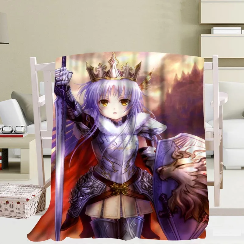 Изготовленное на заказ одеяло Angel Beats аниме мягкое одеяло Сделай Сам ваше изображение украшение спальни размер 58x80 дюймов, 50X60 дюймов, 40X50 дюймов - Цвет: Blanket