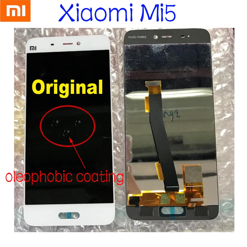 Оригинальный датчик Xiaomi 5 Mi M5 Mi5 лучшее рабочее стекло ЖК дисплей 10 точечная