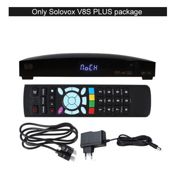 Only V8S Box Receptor de satellite V8S Plus DVB-S2 цифровой FULL HD испанско-португальский 7 линий CCCAM Youtube Biss Key satellite finder pk tv box - Цвет: Only V8S Box