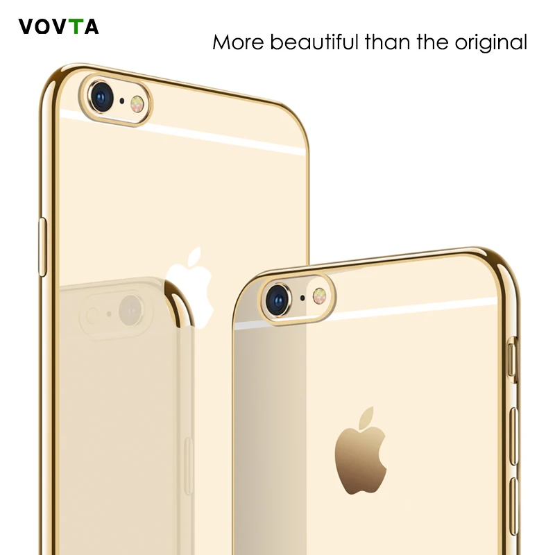 VOVTA 5s для iPhone 6 s e 5 чехол из прозрачного силикона милые мягкие Роскошные Чехлы