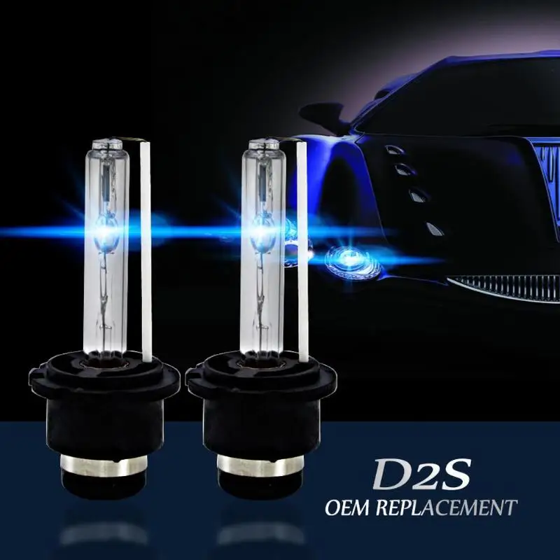 6 цветов 2 шт. лампы для автомобильных фар D2S 55 Вт OEM Сменные 100% водонепроницаемые