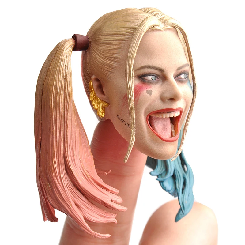

1/6 Female Joker Harley Quinn Head Sculpt Laughing Version for 12 inches Action Figures