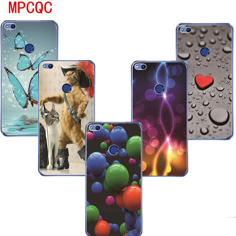 MPCQC Ultra-thin Abstract case for Honor 7A 7X P8 9 Lite 2017 Back cover soft pattern phone Huawei Y6 Y7 Pro Prime 2018 |